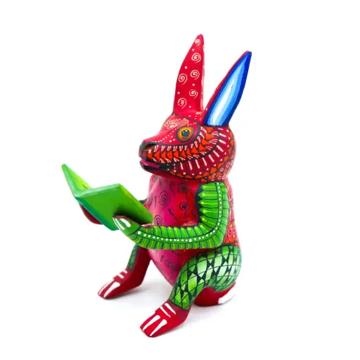 Alebrije Conejo con Libro